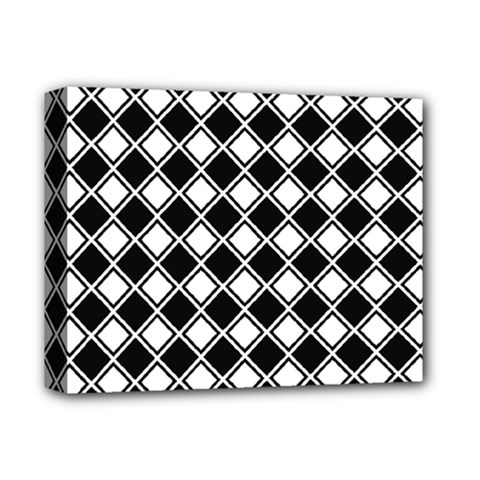 Square Diagonal Pattern Seamless Deluxe Canvas 14  X 11  (stretched) by Sapixe