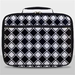 Square Diagonal Pattern Seamless Full Print Lunch Bag by Sapixe