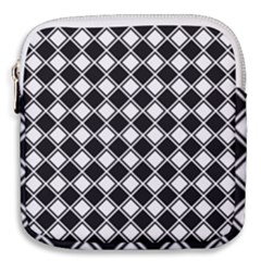 Square Diagonal Pattern Seamless Mini Square Pouch by Sapixe