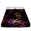 Stars Background Pattern Seamless Fitted Sheet (Queen Size) View1