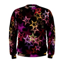 Stars Background Pattern Seamless Men s Sweatshirt by Sapixe