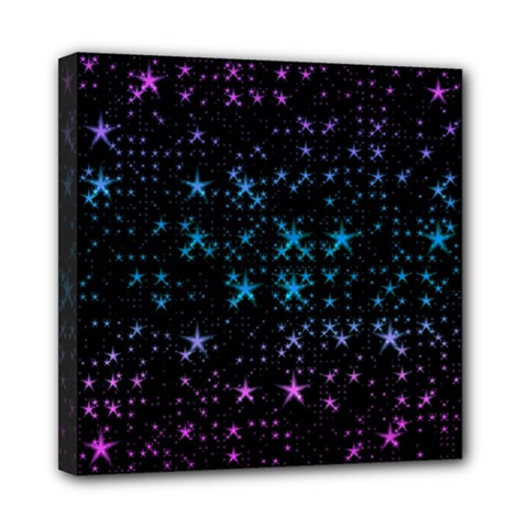 Stars Pattern Seamless Design Mini Canvas 8  X 8  (stretched) by Sapixe