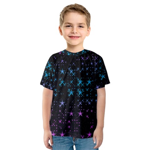 Stars Pattern Seamless Design Kids  Sport Mesh Tee by Sapixe