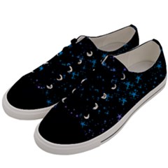 Stars Pattern Seamless Design Men s Low Top Canvas Sneakers by Sapixe