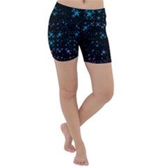 Stars Pattern Seamless Design Lightweight Velour Yoga Shorts