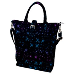 Stars Pattern Seamless Design Buckle Top Tote Bag