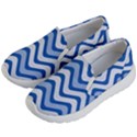 Waves Wavy Lines Pattern Design Kid s Lightweight Slip Ons View2