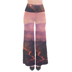 Volcanoes Magma Lava Mountains So Vintage Palazzo Pants by Sapixe