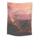 Volcanoes Magma Lava Mountains Medium Tapestry View1