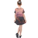 Volcanoes Magma Lava Mountains Kids  Simple Cotton Dress View2