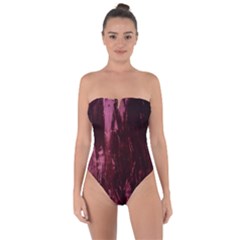 Wordsworth Red Mix 4 Tie Back One Piece Swimsuit by DeneWestUK