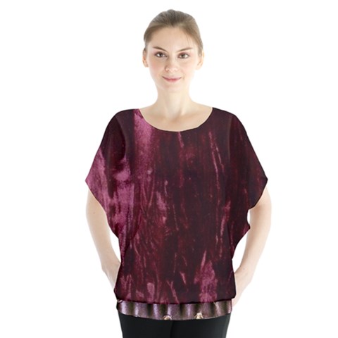 Wordsworth Red Mix 4 Batwing Chiffon Blouse by DeneWestUK