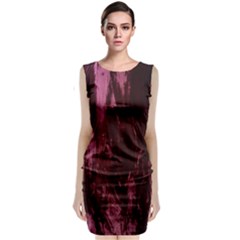 Wordsworth Red Mix 4 Sleeveless Velvet Midi Dress by DeneWestUK