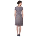 Wordsworth Grey Mix Short Sleeve Front Wrap Dress View2