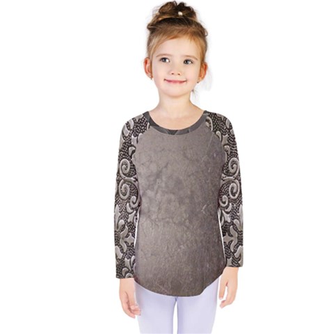 Wordsworth Grey Mix Kids  Long Sleeve Tee by DeneWestUK