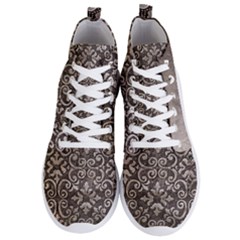 Wordsworth Grey Mix Men s Lightweight High Top Sneakers by DeneWestUK