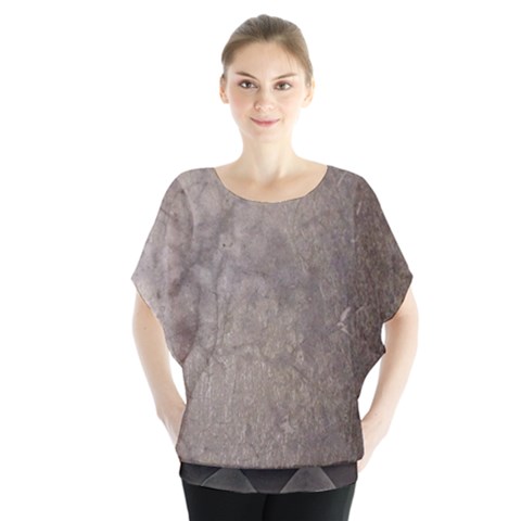 Wordsworth Grey Mix 2 Batwing Chiffon Blouse by DeneWestUK