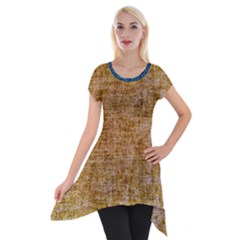 Margery Mix  Short Sleeve Side Drop Tunic by DeneWestUK