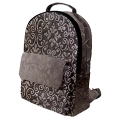 Wordsworth Grey Mix 3 Flap Pocket Backpack (small) by DeneWestUK