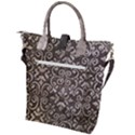 Wordsworth Grey Mix 3 Buckle Top Tote Bag View2