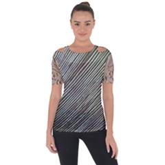 Blackwell Mix Shoulder Cut Out Short Sleeve Top by DeneWestUK