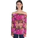 Floral Garden Off Shoulder Long Sleeve Top View1