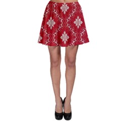 Chorley Weave Red Skater Skirt by DeneWestUK