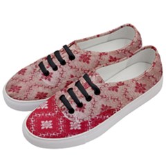 Chorley Weave Red Women s Classic Low Top Sneakers by DeneWestUK