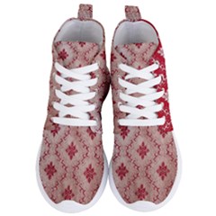 Chorley Weave Red Women s Lightweight High Top Sneakers by DeneWestUK