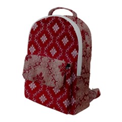 Chorley Weave Red Flap Pocket Backpack (large) by DeneWestUK