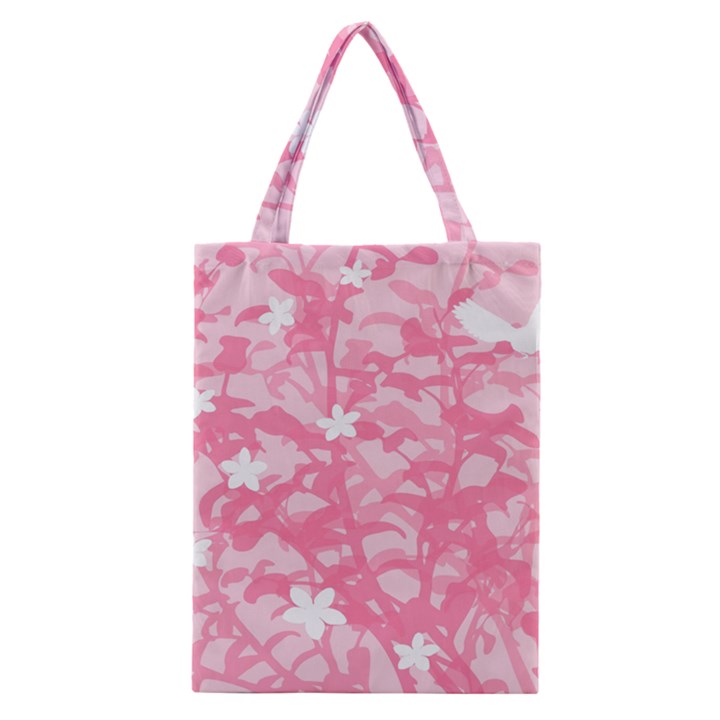 Plant Flowers Bird Spring Classic Tote Bag