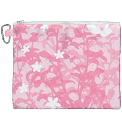 Plant Flowers Bird Spring Canvas Cosmetic Bag (xxxl) by Sapixe