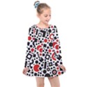 Square Objects Future Modern Kids  Long Sleeve Dress View1