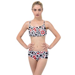 Square Objects Future Modern Layered Top Bikini Set by Sapixe