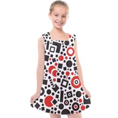 Square Objects Future Modern Kids  Cross Back Dress by Sapixe