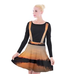 Sunset Nature Suspender Skater Skirt by Sapixe