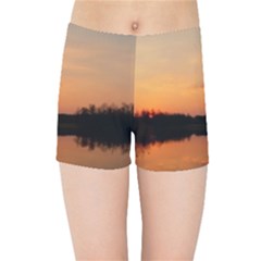 Sunset Nature Kids Sports Shorts by Sapixe