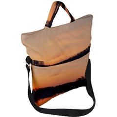 Sunset Nature Fold Over Handle Tote Bag by Sapixe