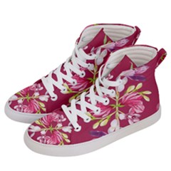 Motif Design Textile Design Women s Hi-top Skate Sneakers by Sapixe