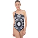 Table Pull Out Computer Graphics Classic One Shoulder Swimsuit View1