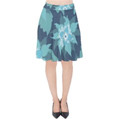 Graphic Design Wallpaper Abstract Velvet High Waist Skirt by Sapixe