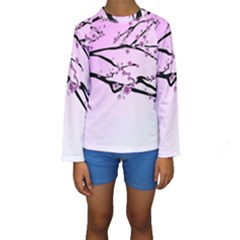 Essential Oils Flowers Nature Plant Kids  Long Sleeve Swimwear by Sapixe