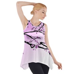 Essential Oils Flowers Nature Plant Side Drop Tank Tunic by Sapixe