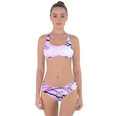 Essential Oils Flowers Nature Plant Criss Cross Bikini Set by Sapixe