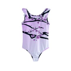 Essential Oils Flowers Nature Plant Kids  Frill Swimsuit by Sapixe