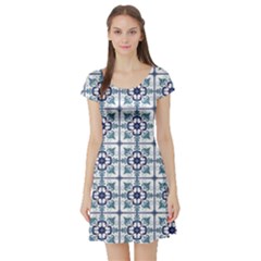 Precious Glamorous Creative Clever Short Sleeve Skater Dress by Sapixe