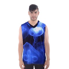 Jellyfish Sea Diving Sea Animal Men s Basketball Tank Top by Sapixe