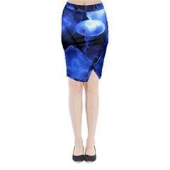 Jellyfish Sea Diving Sea Animal Midi Wrap Pencil Skirt by Sapixe