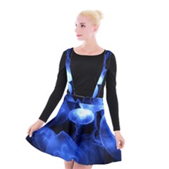 Jellyfish Sea Diving Sea Animal Suspender Skater Skirt by Sapixe