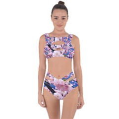 Flower Cherry Wood Tree Flowers Bandaged Up Bikini Set  by Sapixe